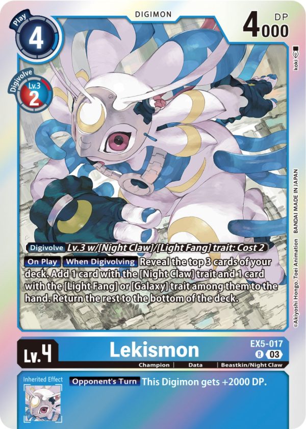 Lekismon [EX5-017] [Animal Colosseum] Discount