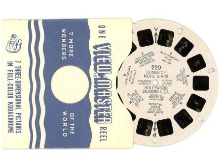 Homes of Hollywood Stars -Hollywood - View-Master Printed Reel -1955 - No. 220 Supply