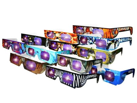 Wild Eyes™ Wild Animal Holographic Glasses - Complete set of 12 Glasses - NEW For Sale