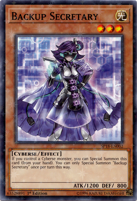 Backup Secretary [SP18-EN002] Starfoil Rare Cheap