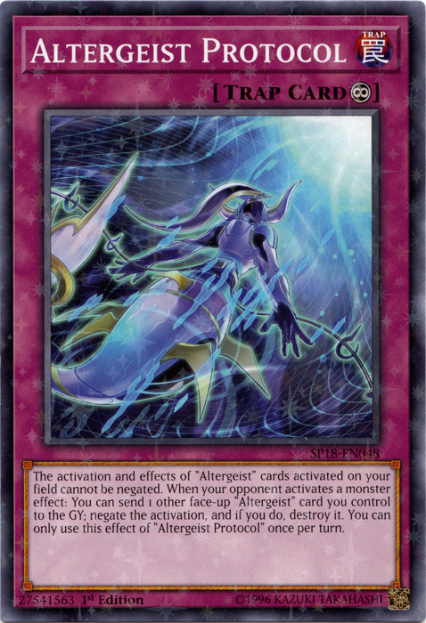 Altergeist Protocol [SP18-EN048] Starfoil Rare For Discount