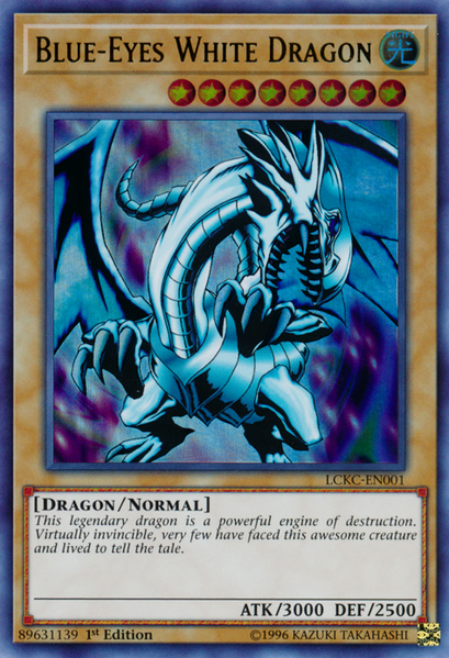 Blue-Eyes White Dragon (Version 1) [LCKC-EN001] Ultra Rare Supply