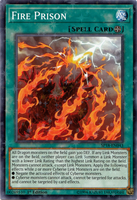 Fire Prison [SP18-EN043] Starfoil Rare For Sale