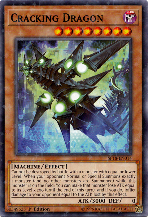 Cracking Dragon [SP18-EN014] Starfoil Rare Hot on Sale