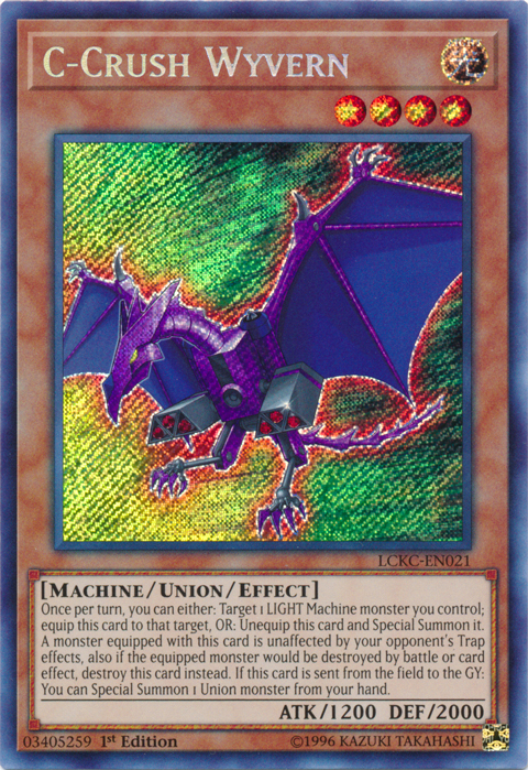 C-Crush Wyvern [LCKC-EN021] Secret Rare For Discount