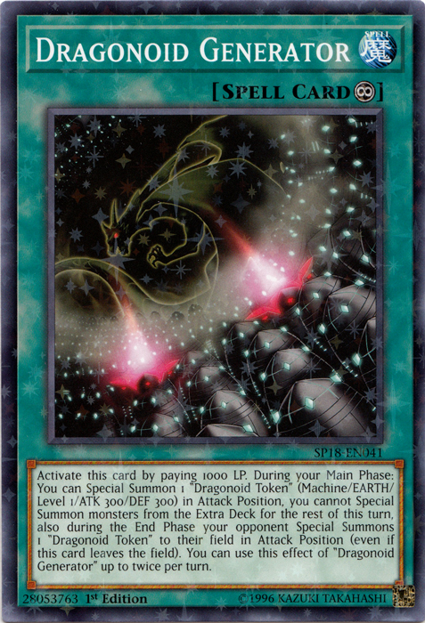 Dragonoid Generator [SP18-EN041] Starfoil Rare Hot on Sale