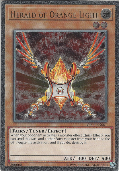 Herald of Orange Light [OP07-EN001] Ultimate Rare For Sale