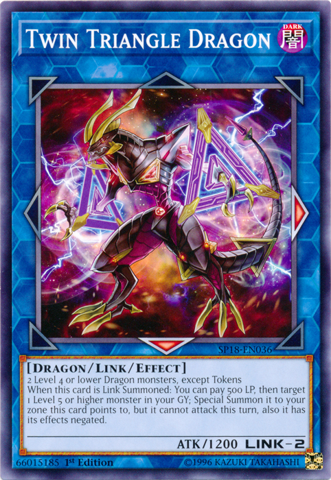 Twin Triangle Dragon [SP18-EN036] Common Cheap