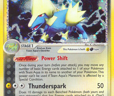 Team Aqua s Manectric (4 95) [EX: Team Magma vs Team Aqua] Cheap