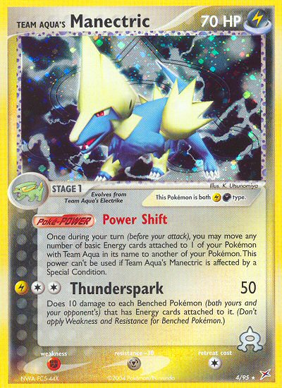 Team Aqua s Manectric (4 95) [EX: Team Magma vs Team Aqua] Cheap