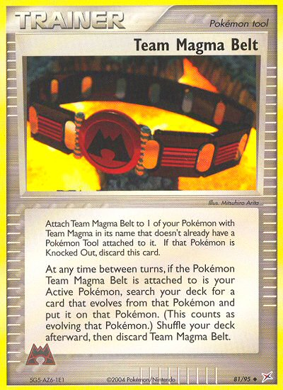 Team Magma Belt (81 95) [EX: Team Magma vs Team Aqua] Online Sale