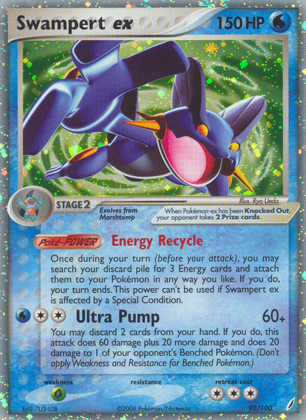 Swampert ex (98 100) [EX: Crystal Guardians] Online Sale