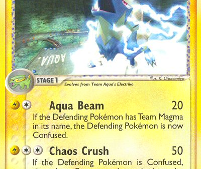 Team Aqua s Manectric (29 95) [EX: Team Magma vs Team Aqua] Online Sale