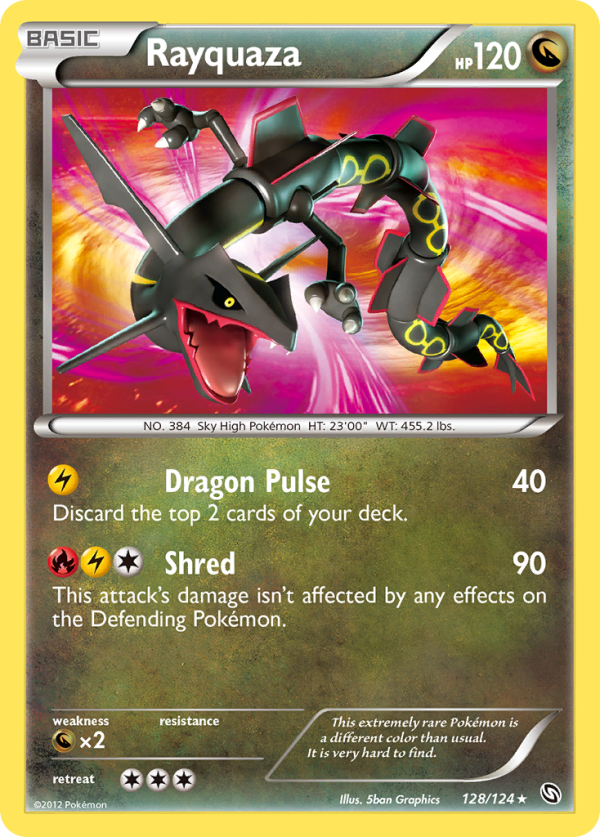 Rayquaza (128 124) [Black & White: Dragons Exalted] Hot on Sale