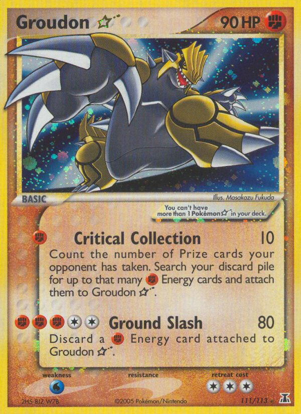 Groudon Star (111 113) [EX: Delta Species] Cheap