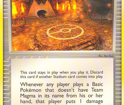 Team Magma Hideout (83 95) [EX: Team Magma vs Team Aqua] For Sale